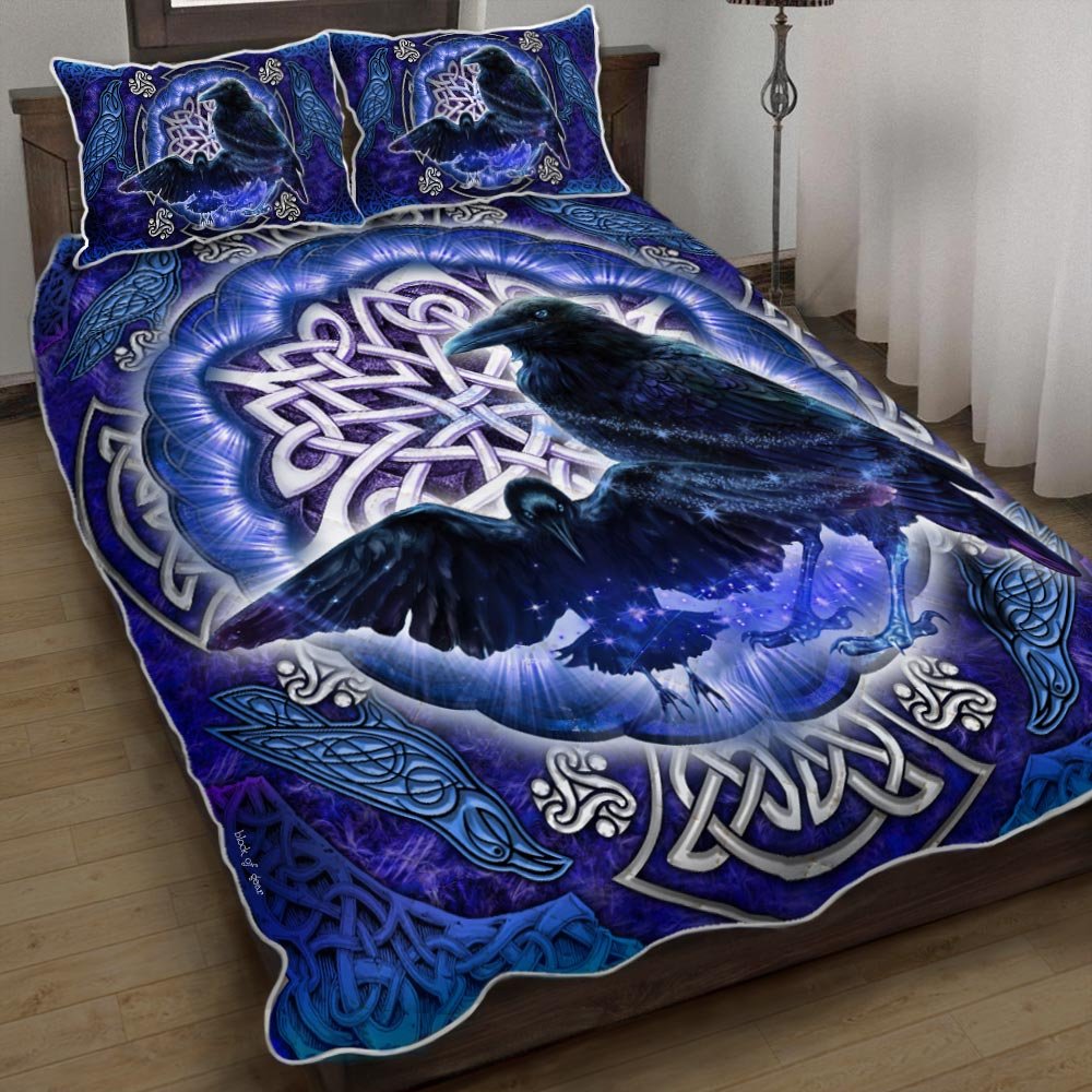 Ravens Celtic Knot Quilt Bedding Set