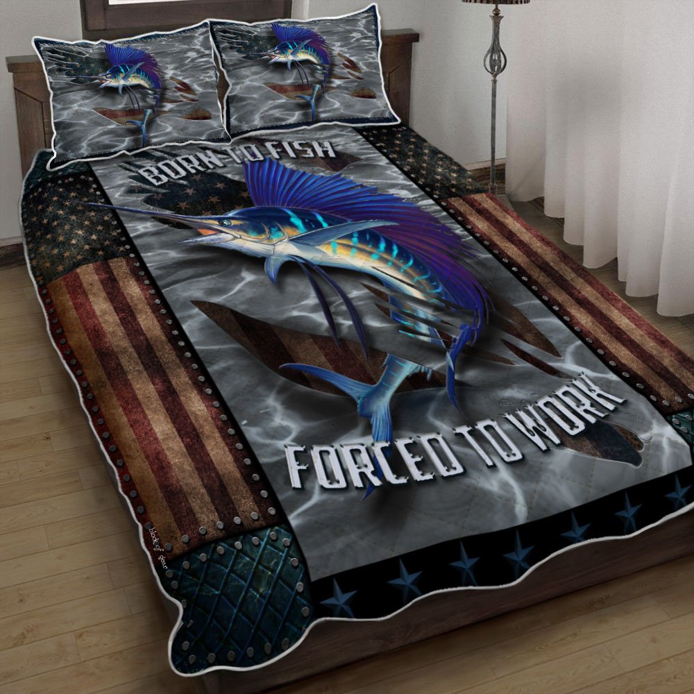 Sailfish Fishing Quilt Bedding Set