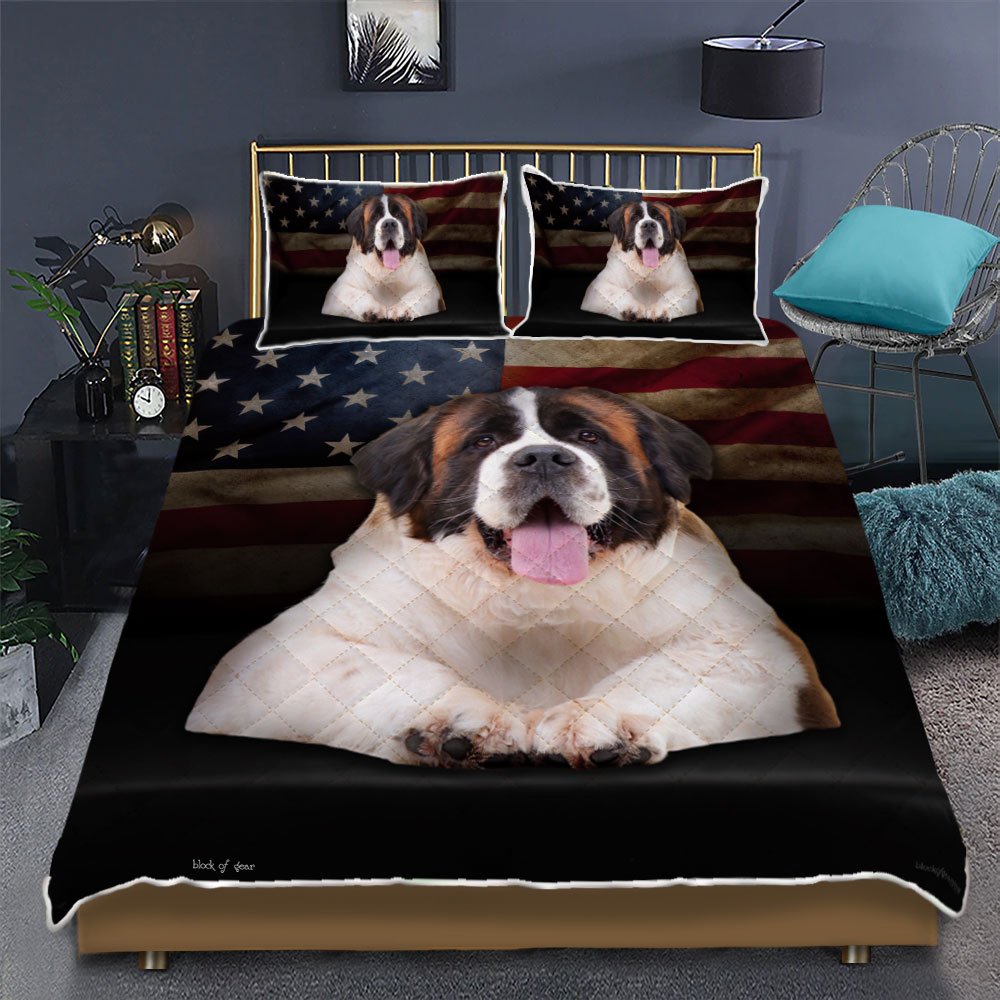 Saint Bernard Quilt Bedding Set