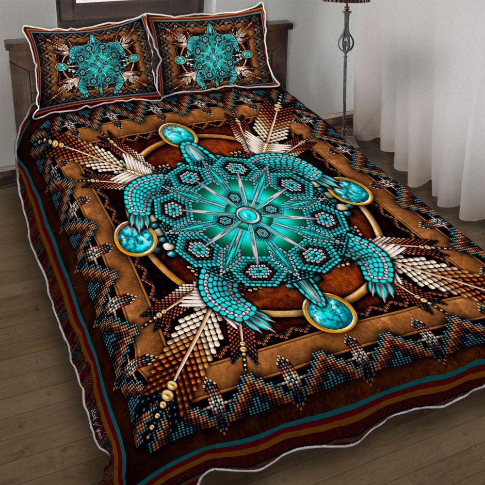 Sea Turtle Quilt Artic Native Turtle Quilt Bedding Set