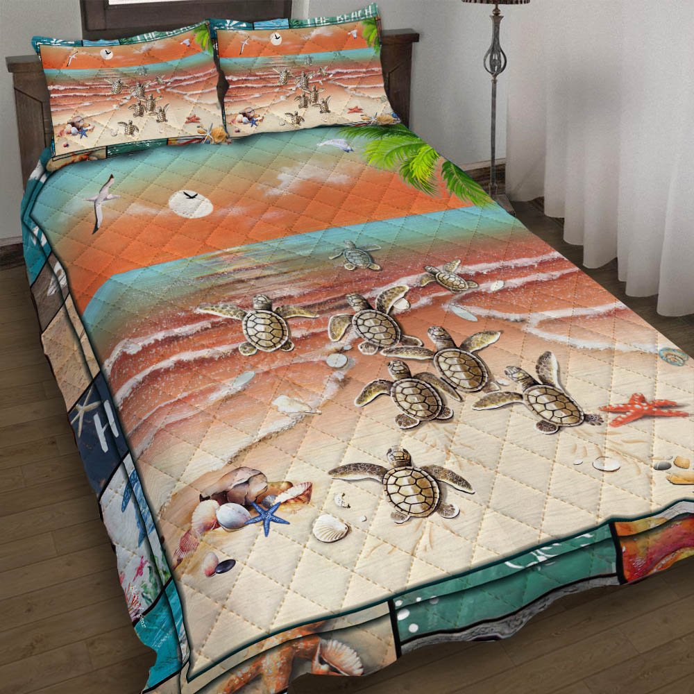 Sea Turtles Quilt Bedding Set