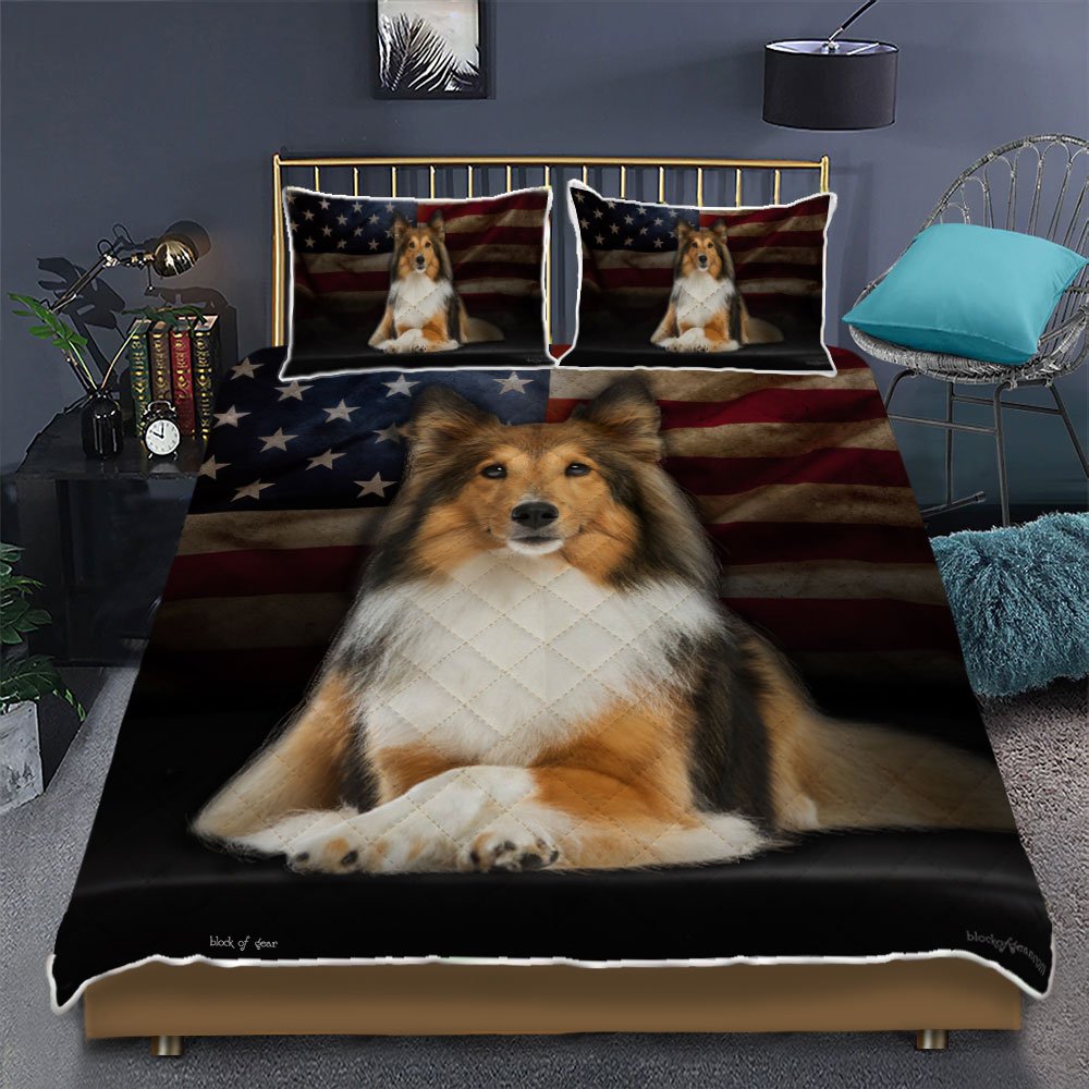 Shetland Sheepdog Quilt Bedding Set