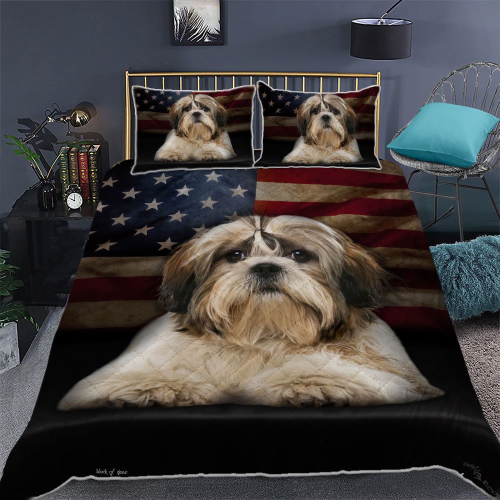 Shih Tzu Quilt Bedding Set