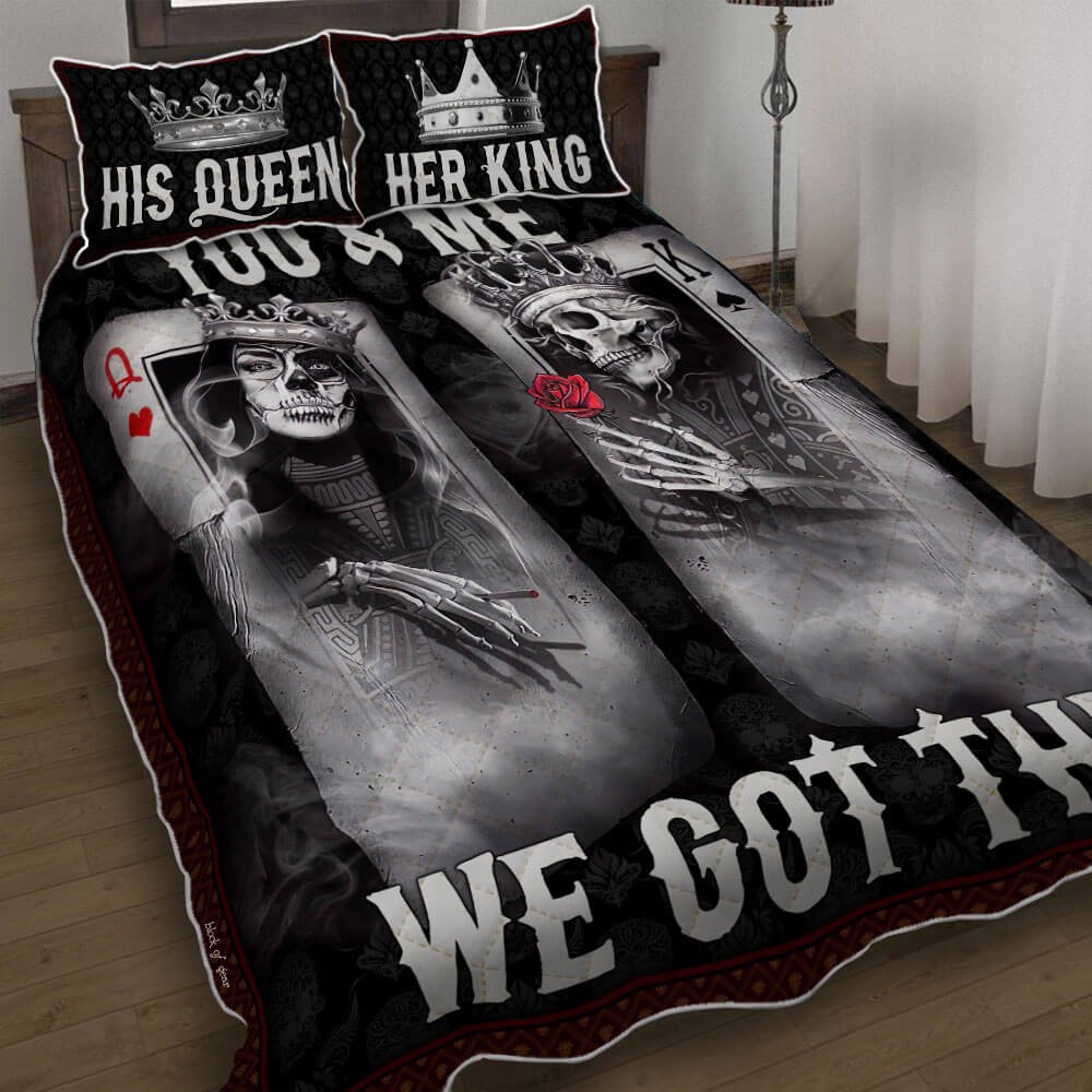 Skull Couple You And Me We Got This Quilt Bedding Set-v3wnc