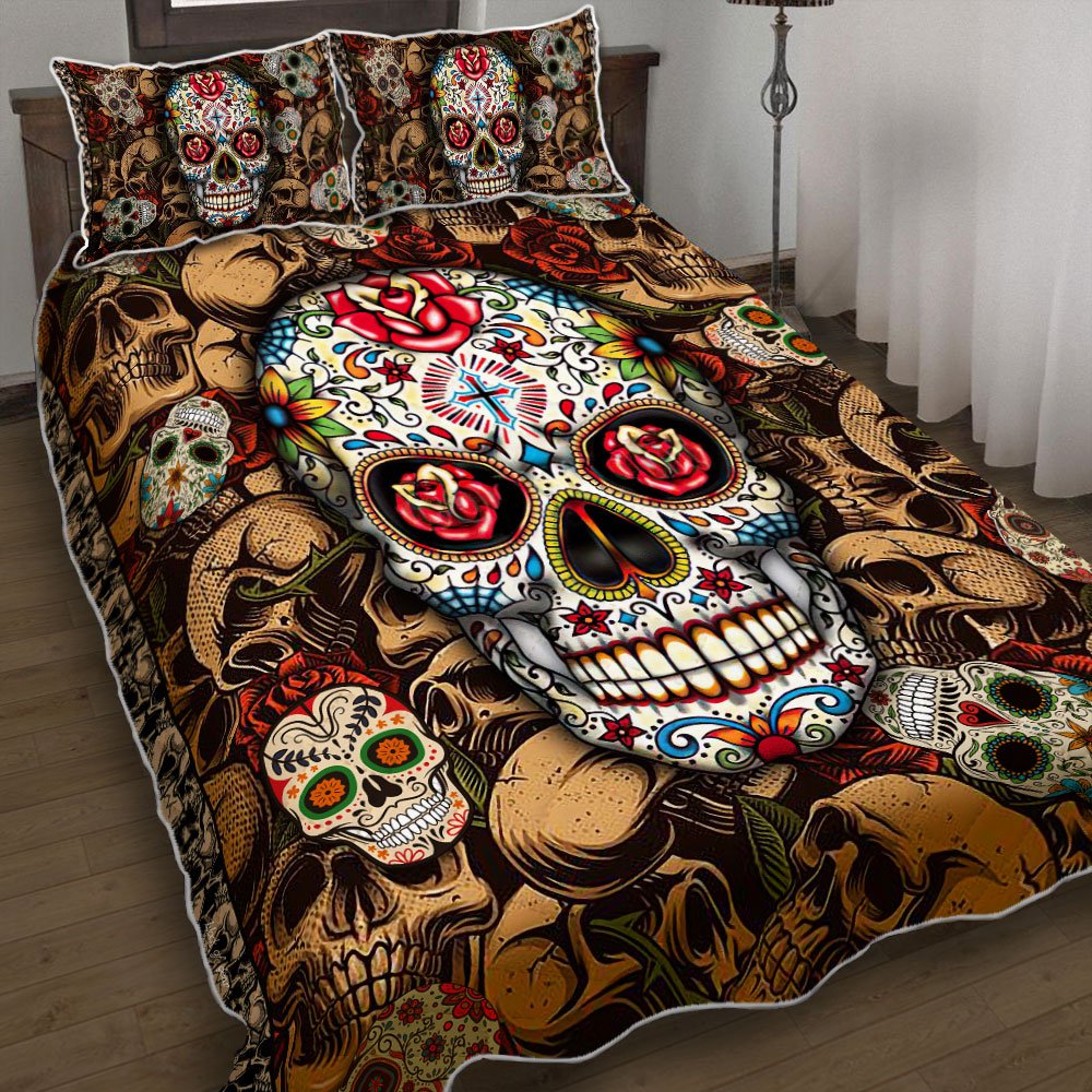 Skull Quilt Bedding Set