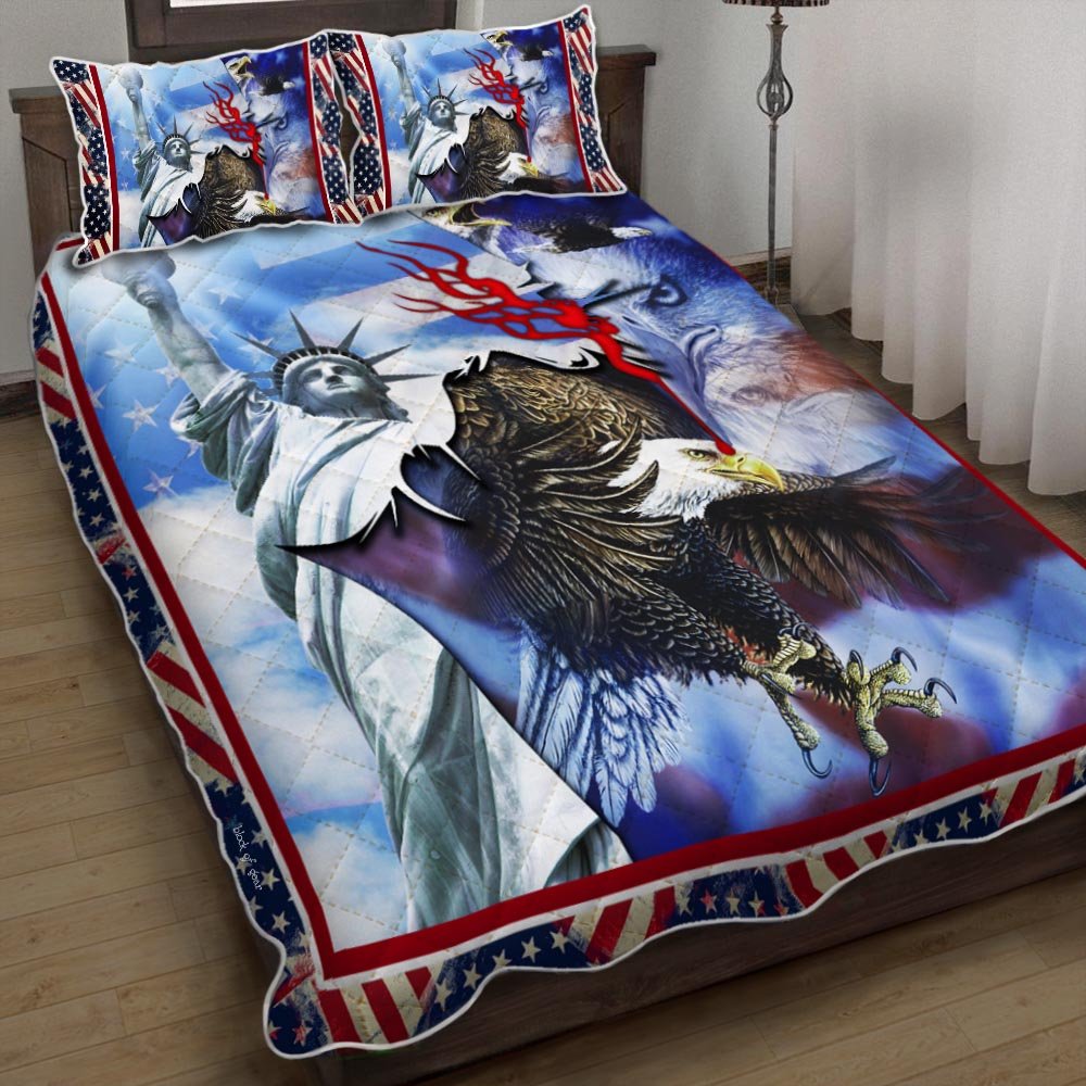 Stay Strong America Quilt Bedding Set