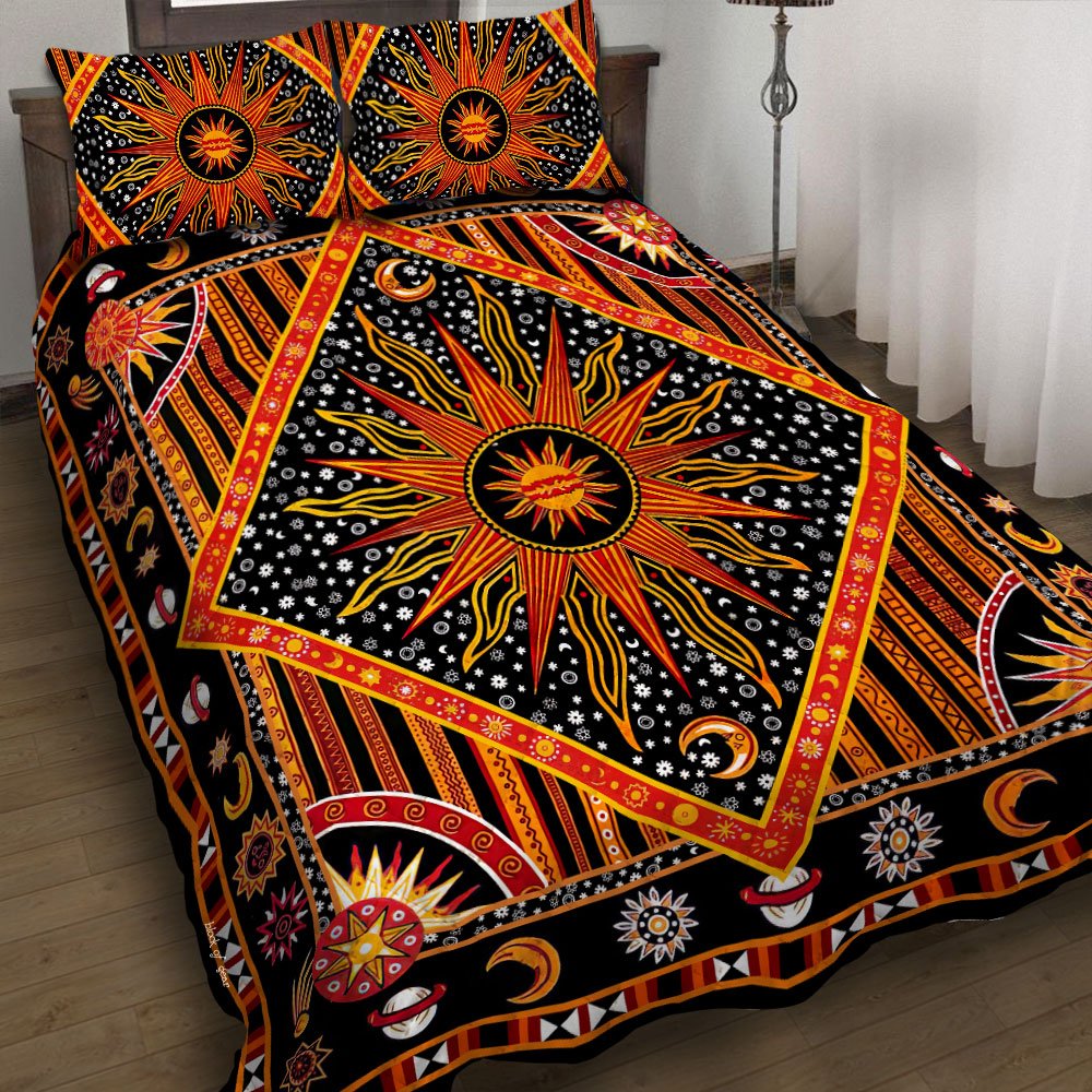 Sun And Moon Mandala Quilt Bedding Set-1j0rx