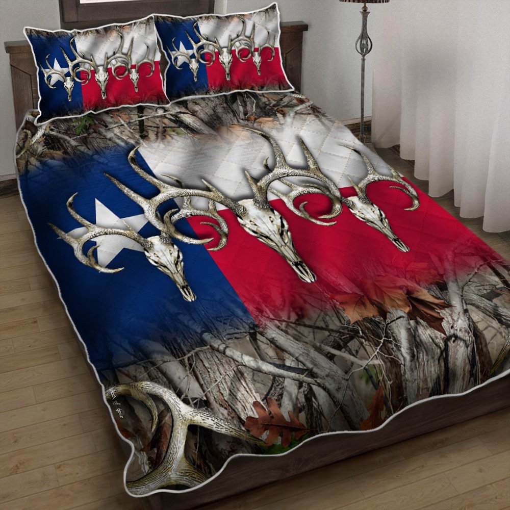 Texas Hunting Quilt Bedding Set