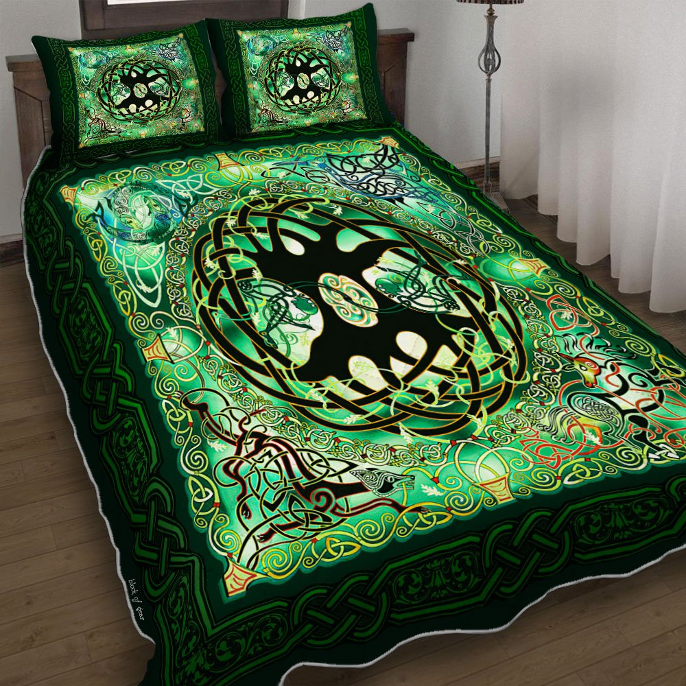 The Irish Tree Of Life Quilt Bedding Set