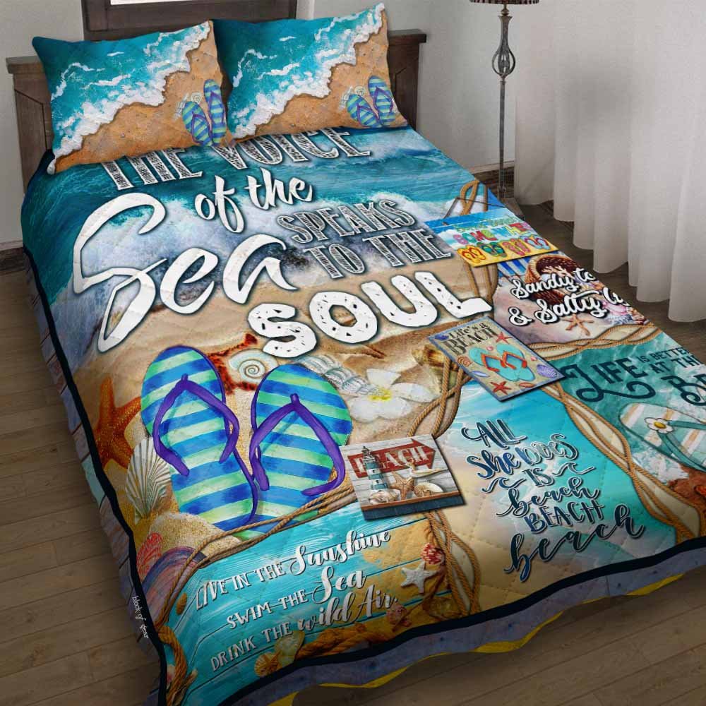 The Voice Of The Sea Speaks To The Soul Quilt Bedding Set-p0vu2