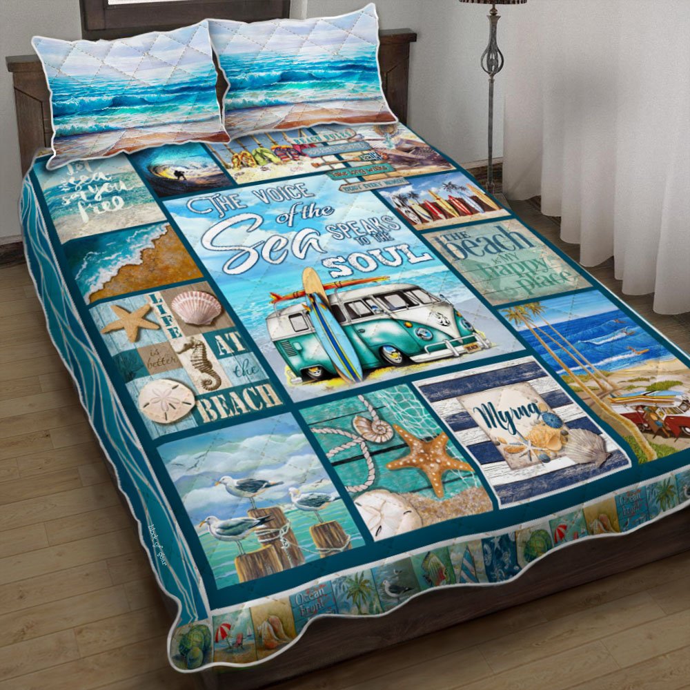 The Voice Of The Sea Speaks To The Soul Quilt Bedding Set