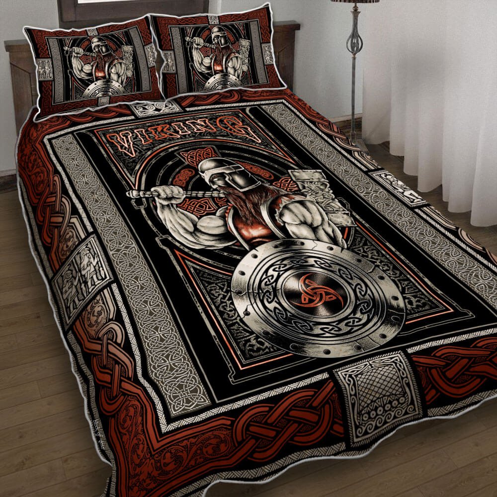 Thor Mythology The Norse God Of Thunder Viking Quilt Bedding Set