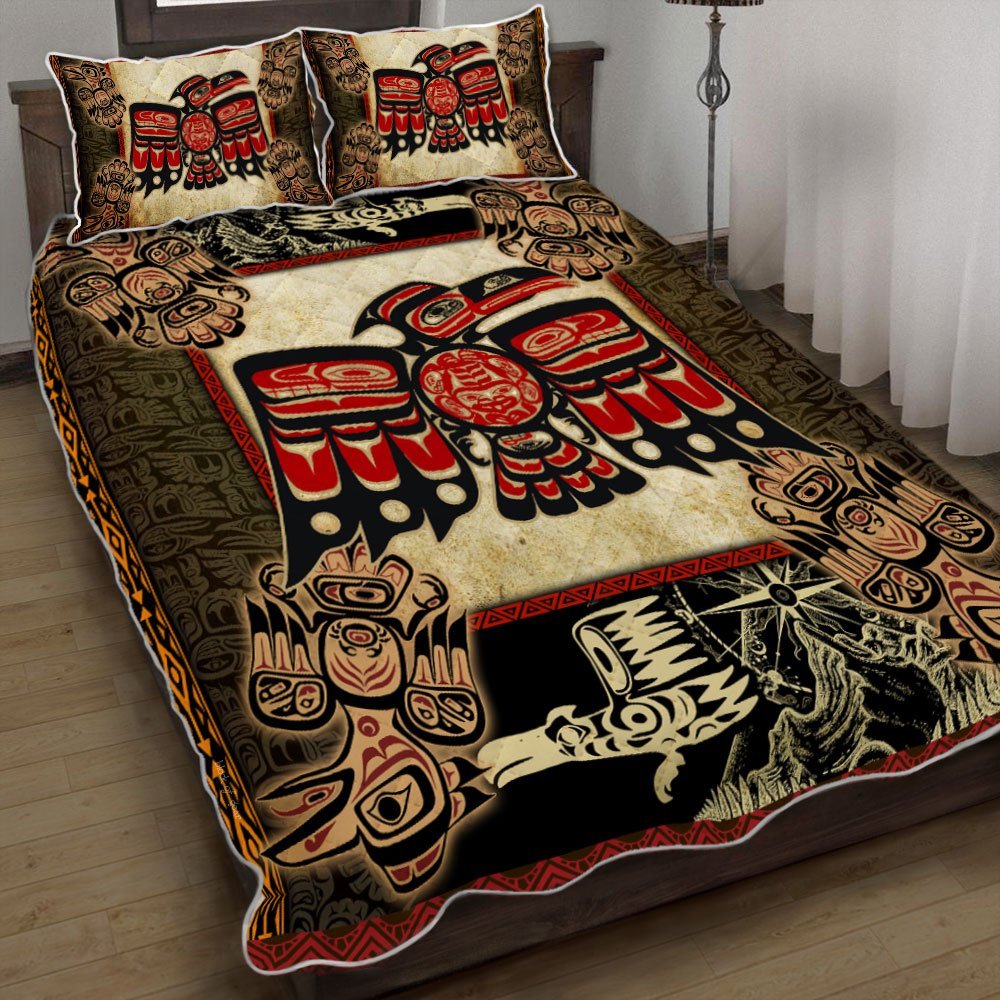 Tlingit Raven Native American Quilt Bedding Set