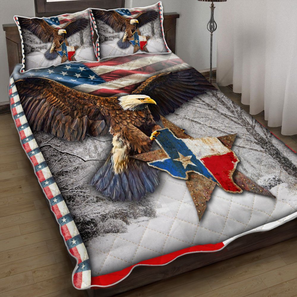 Together We Are Stronger Than Any Storm Texas Quilt Bedding Set