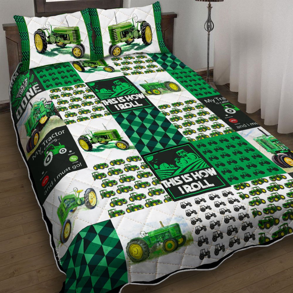 Tractor Farmer This Is How I Roll Quilt Bedding Set