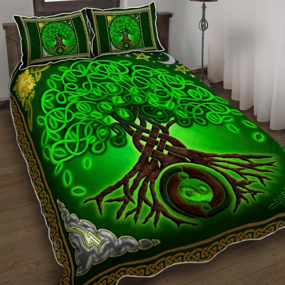 Tree Of Life Quilt Bedding Set-eimk3