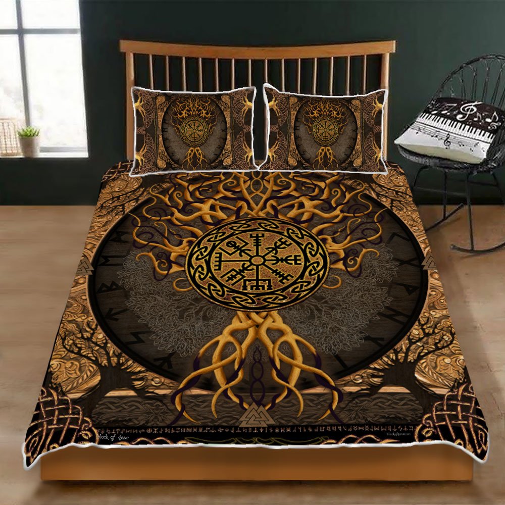 Tree Of Life Viking Quilt Bedding Set