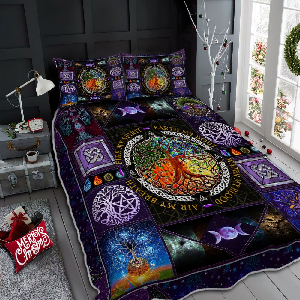 Tree Of Life Wicca Quilt Bedding Set