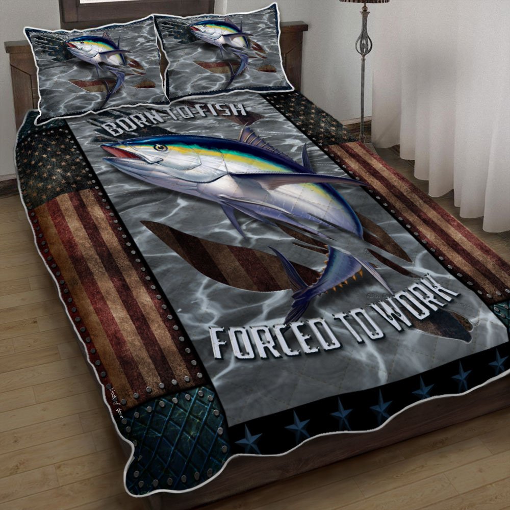 Tuna Fishing Quilt Bedding Set