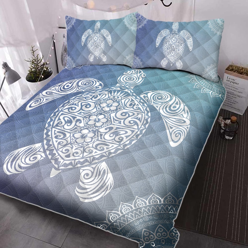 Turtle Bedding Mandala Turtle Quilt Bedding Set Trv1649qs