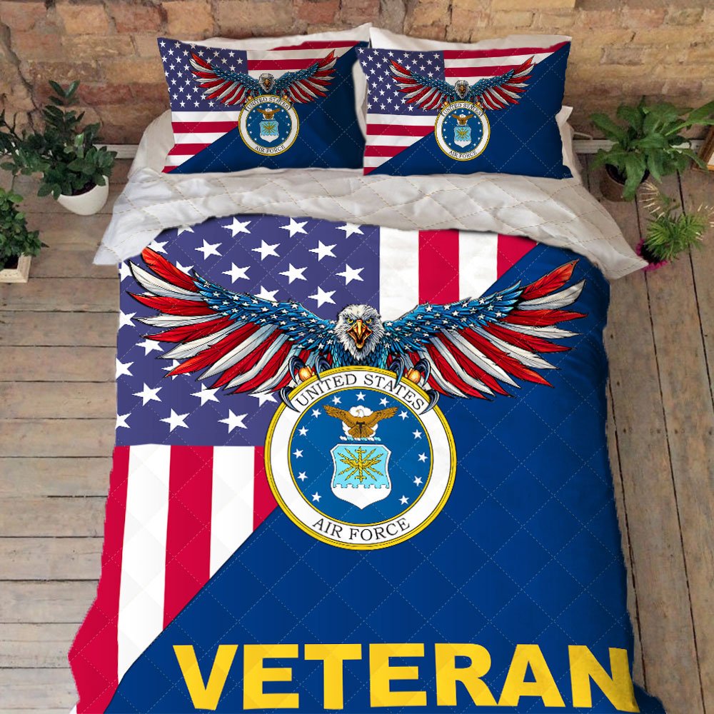 Us Air Force Bedding Us Air Force American Eagle Quilt Bedding Set Trl194qs