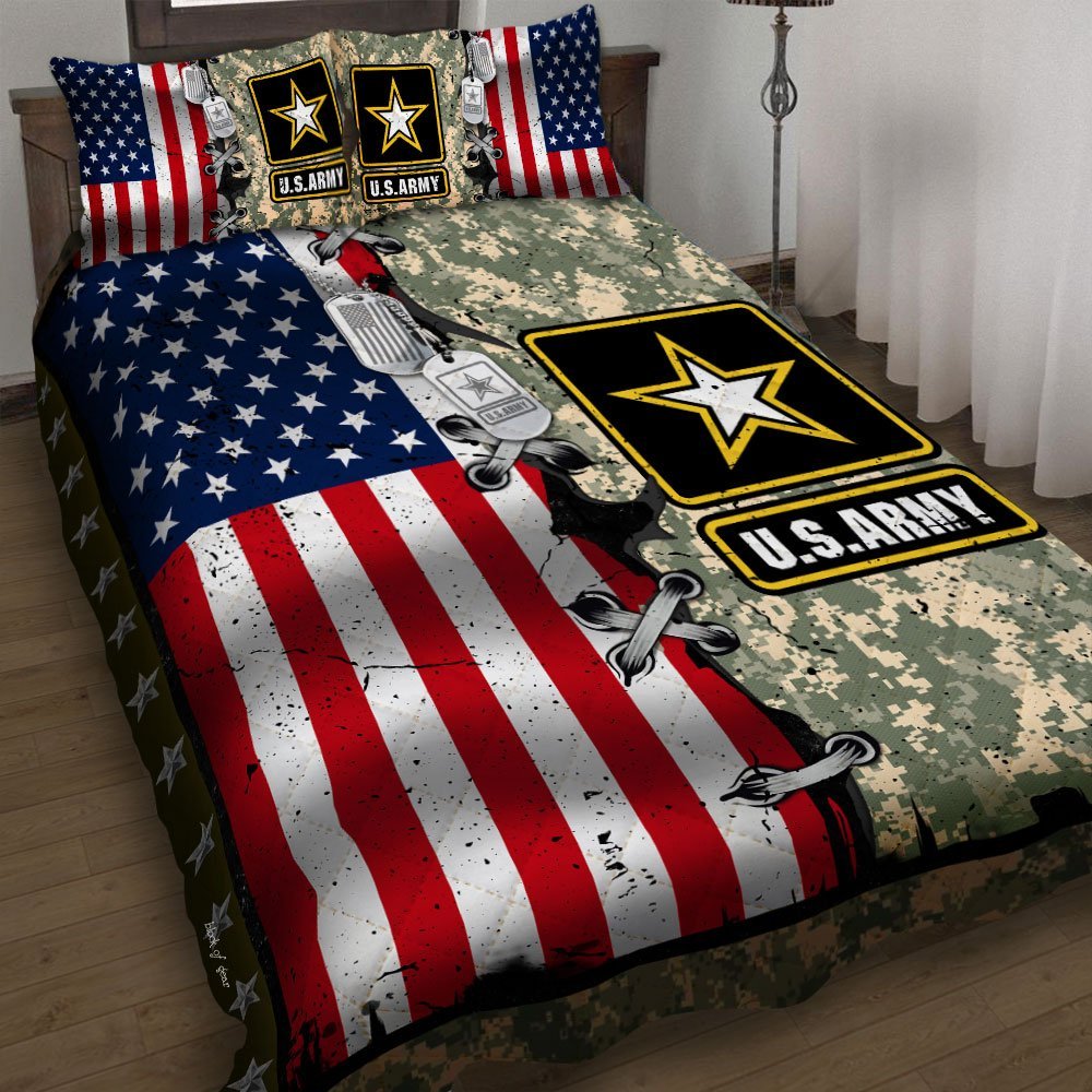 Us Army Quilt Bedding Set