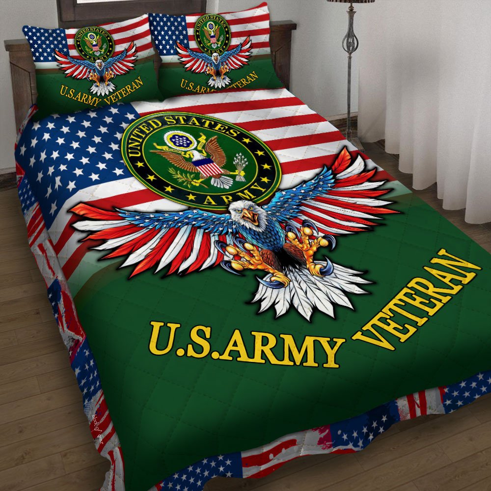 Usarmy Veteran Quilt Bedding Set