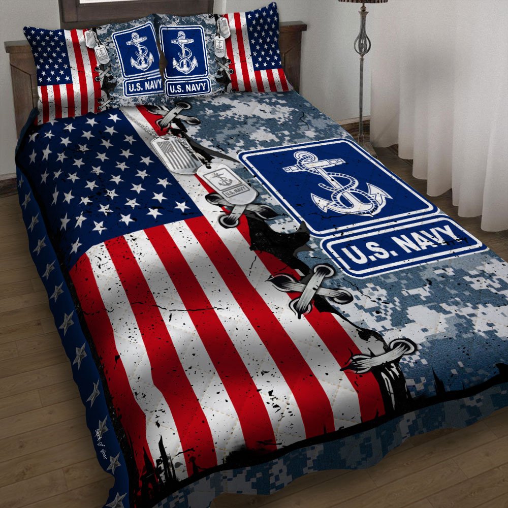 Usnavy Quilt Bedding Set