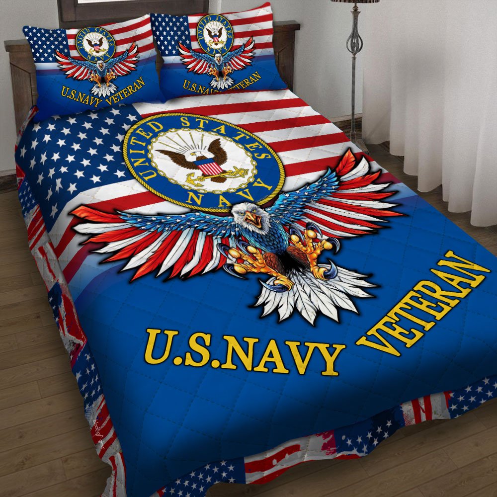 Usnavy Veteran Quilt Bedding Set-d6vdm