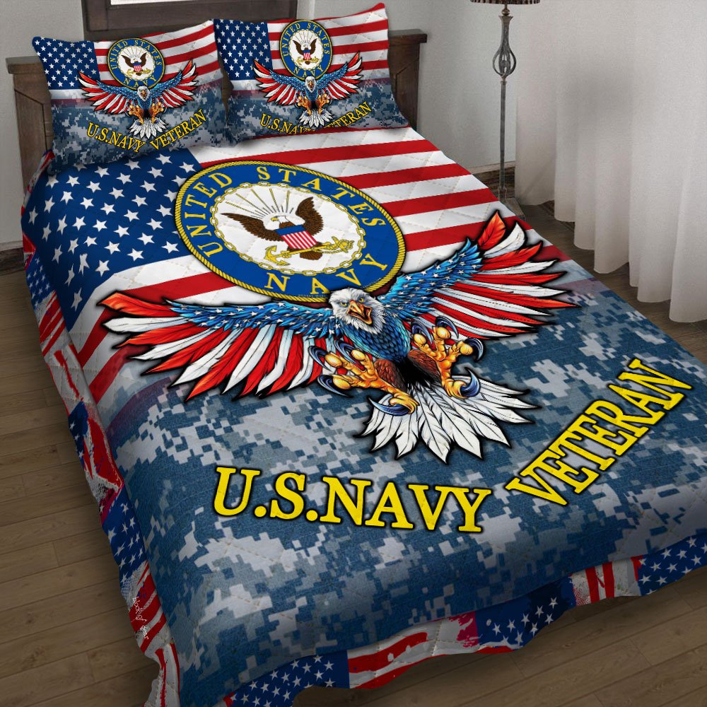 Usnavy Veteran Quilt Bedding Set