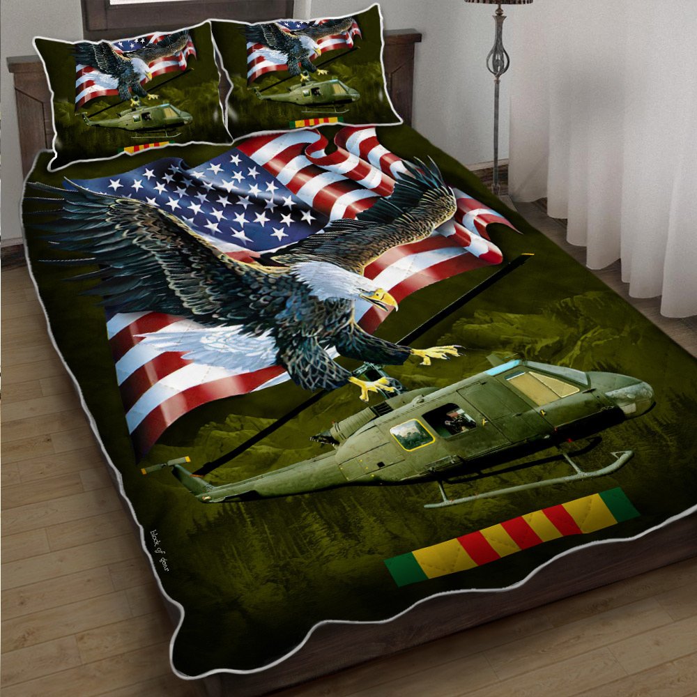 Vietnam Veteran American Quilt Bedding Set