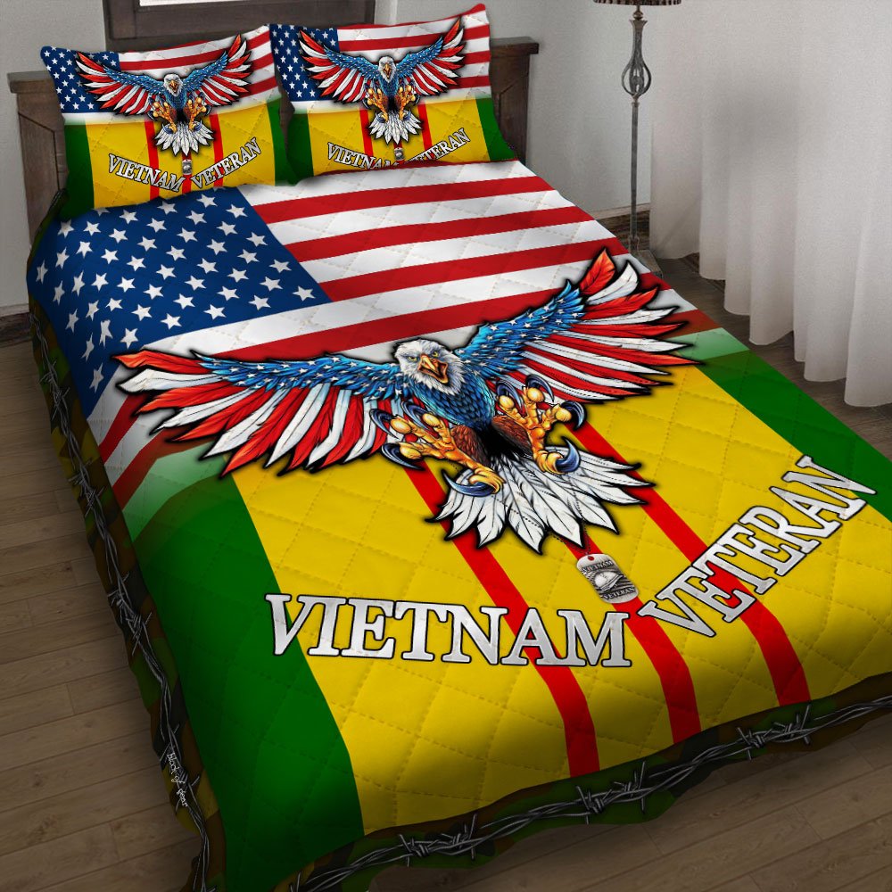 Vietnam Veteran Quilt Bedding Set