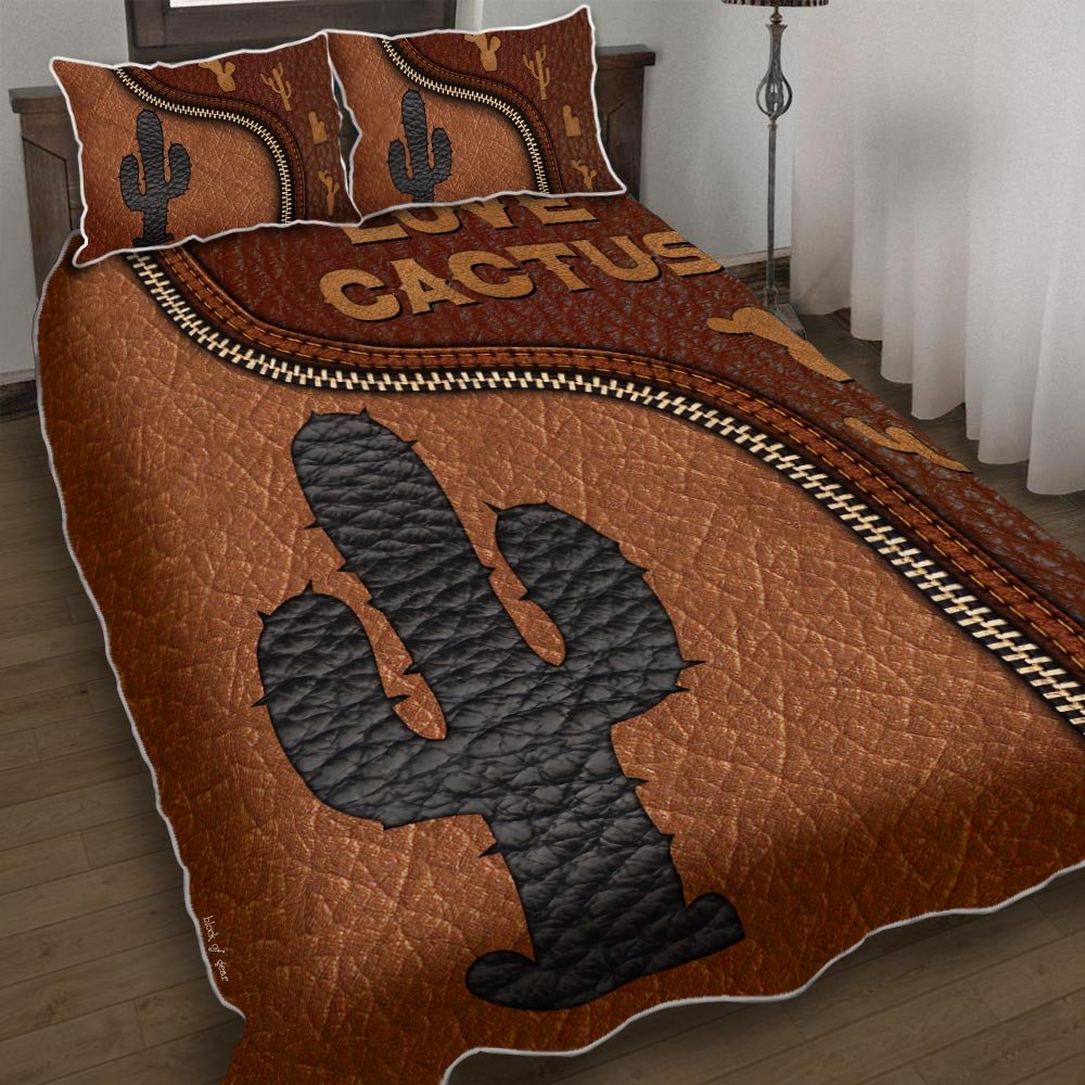 Vintage Cactus Of The Southwest Quilt Bedding Set