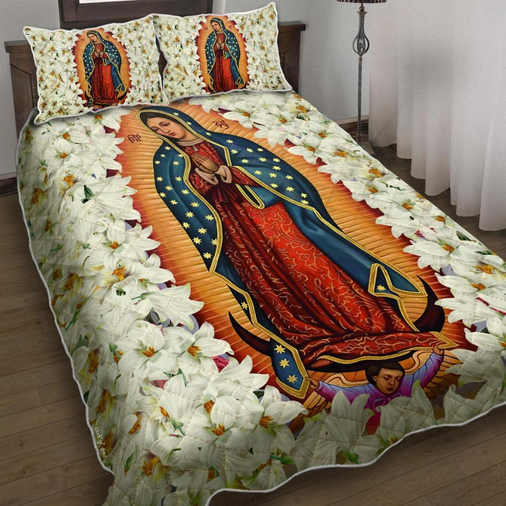 Virgin Mary Our Lady Of Guadalupe Quilt Bedding Set-ypttk