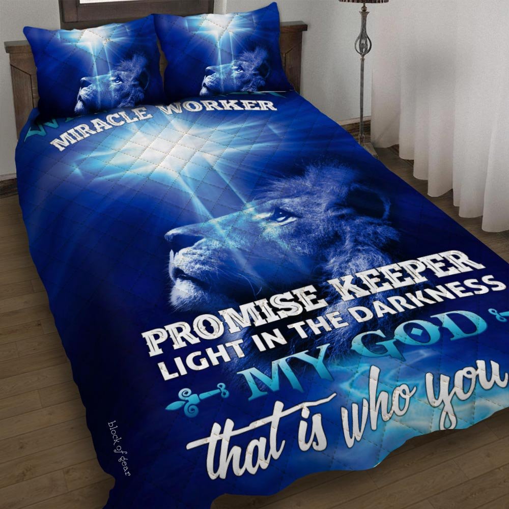 Way Maker Miracle Worker Jesus Christ Quilt Bedding Set