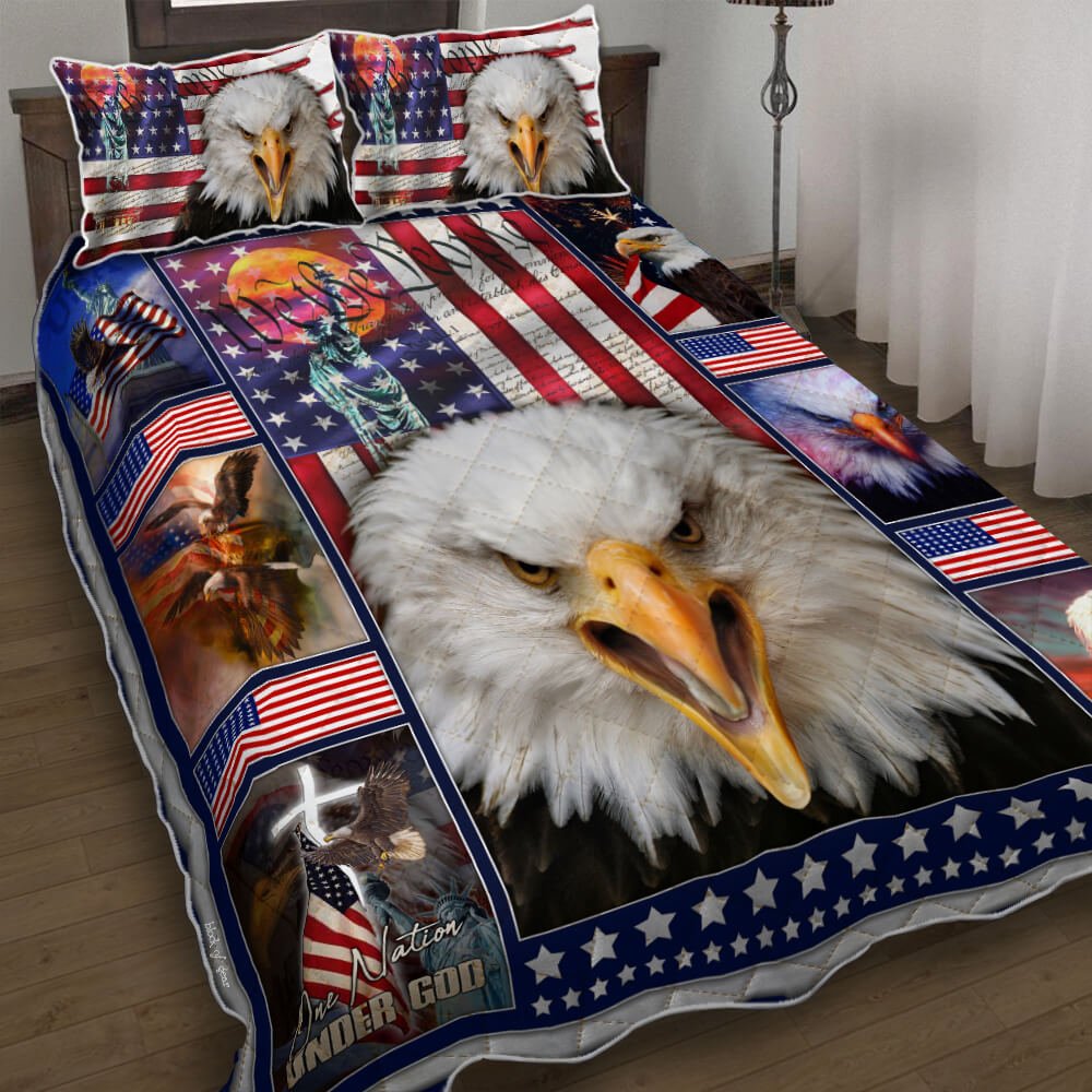 We The People American Eagle Quilt Bedding Set