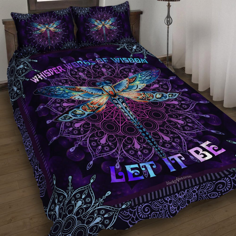 Whisper Words Of Wisdom Let It Be Quilt Bedding Set