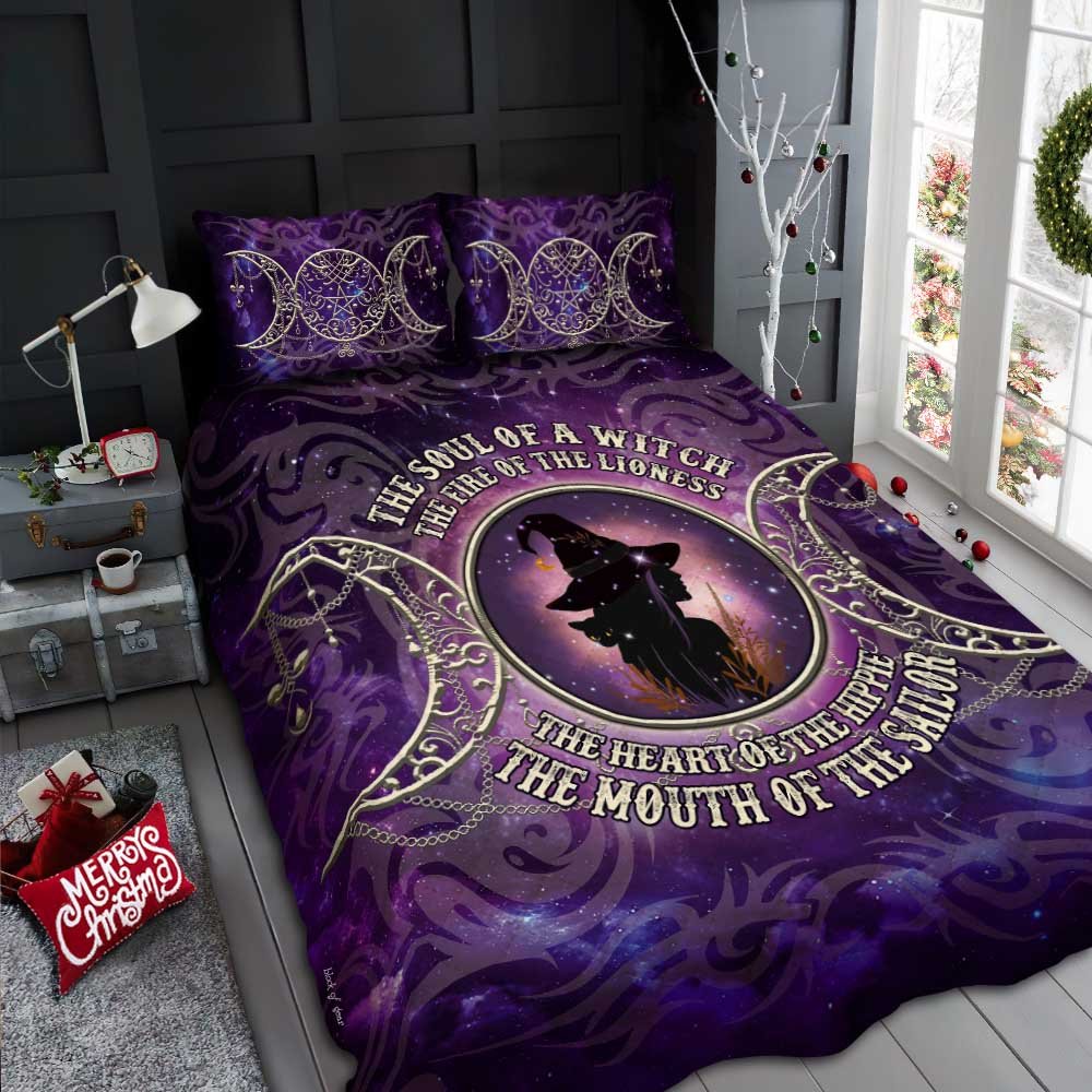 Wicca Pagan The Soul Of A Witch Quilt Bedding Set