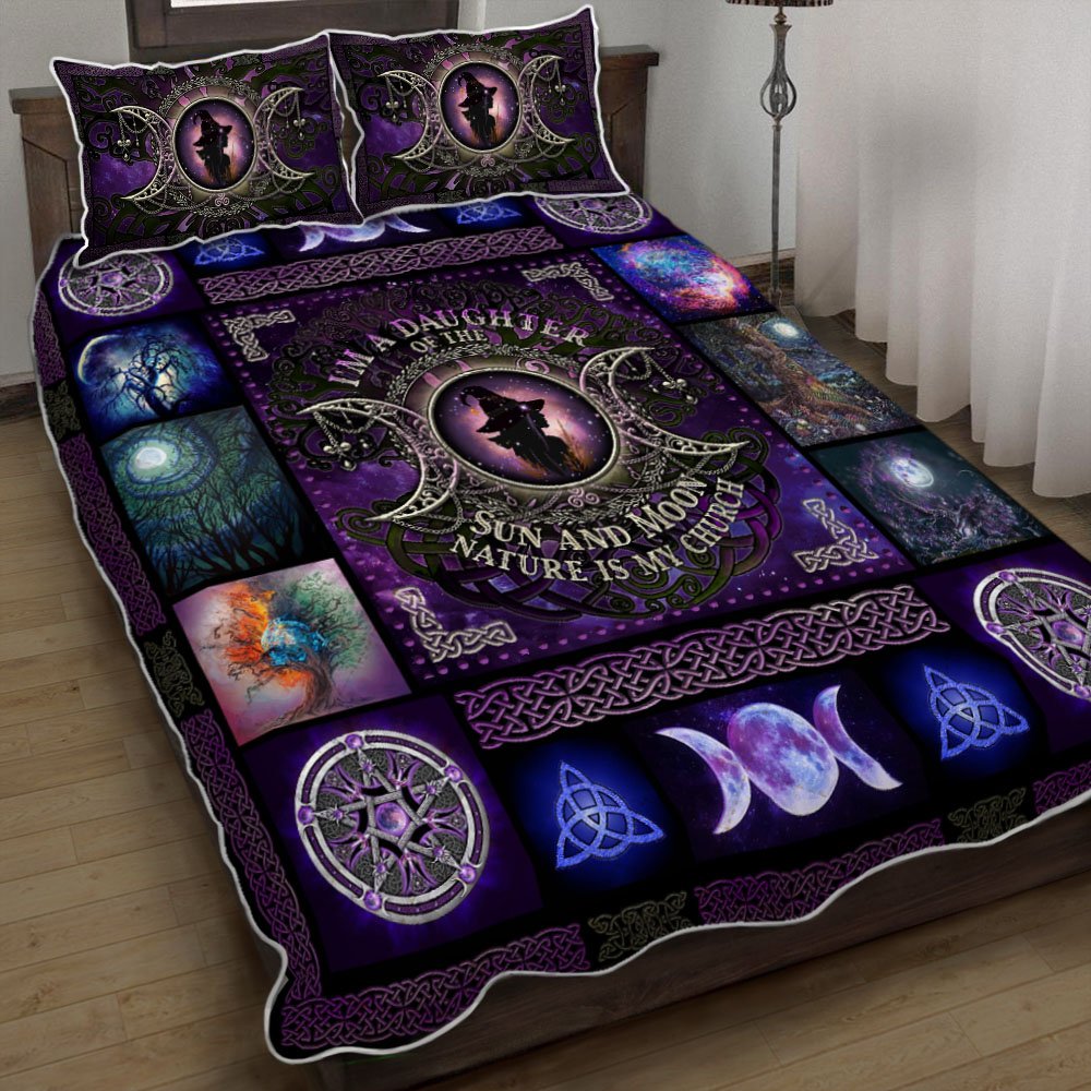 Witch Quilt Bedding Set Im A Daughter Of The Sun And Moon Thh3286qs