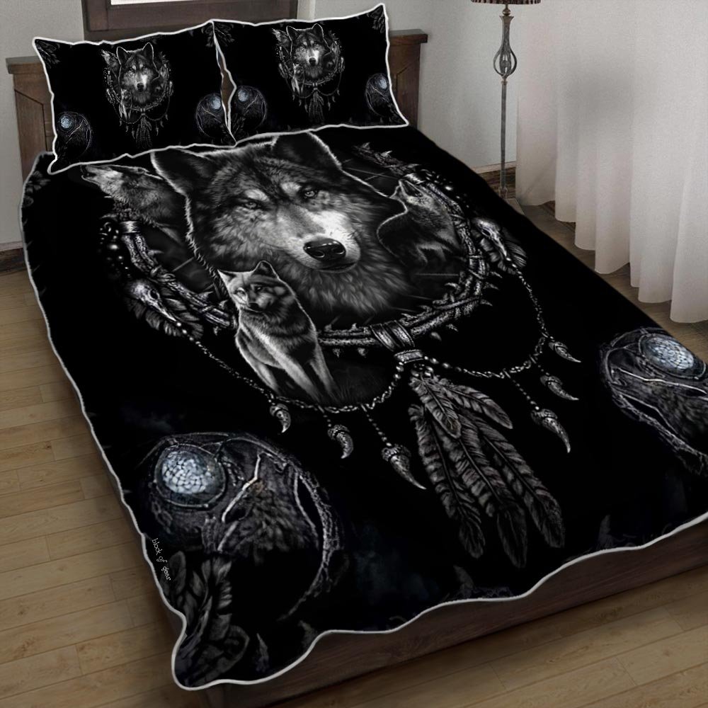 Wolf Dream Catcher Quilt Bedding Set