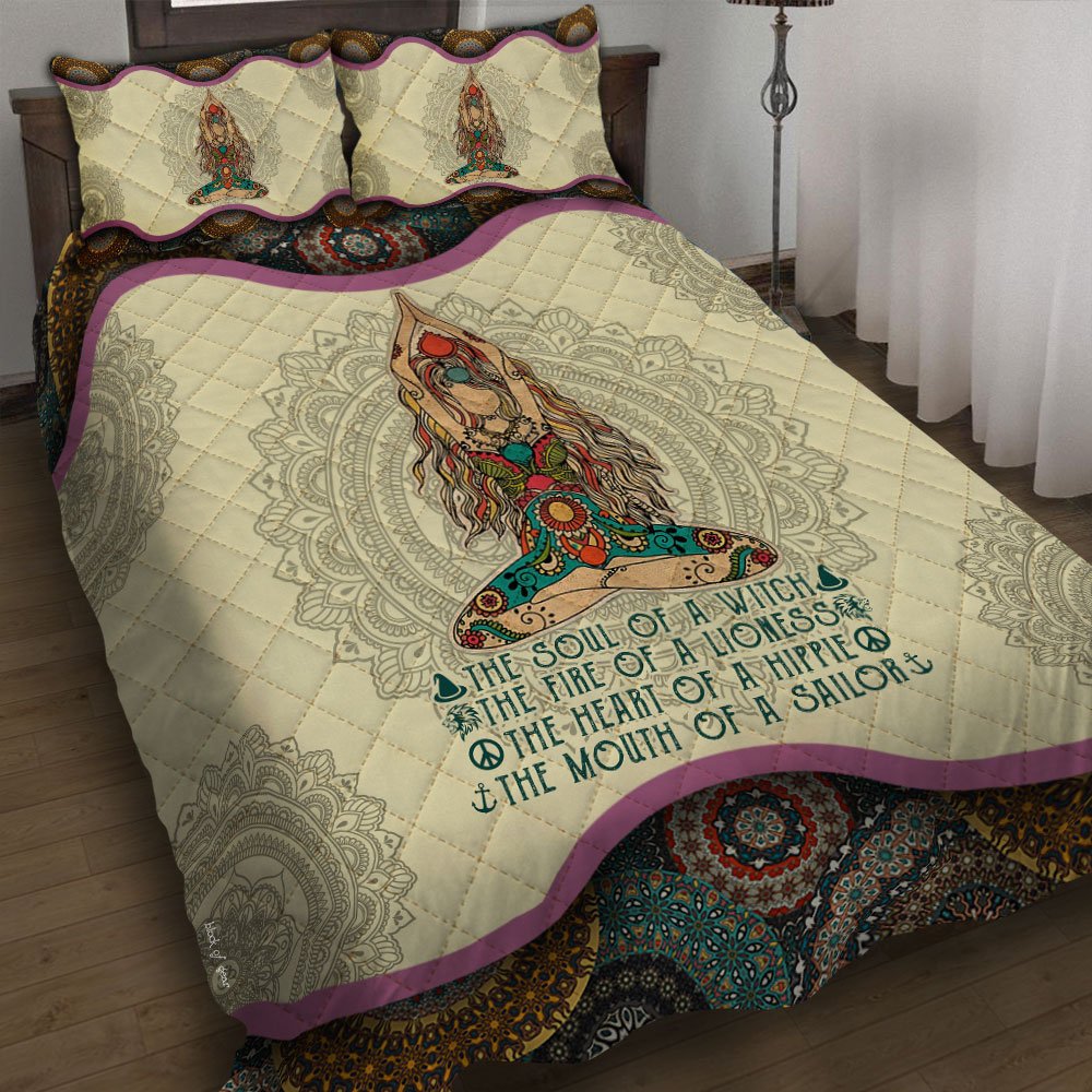 Yoga Girl Quilt Bedding Set-a5x40