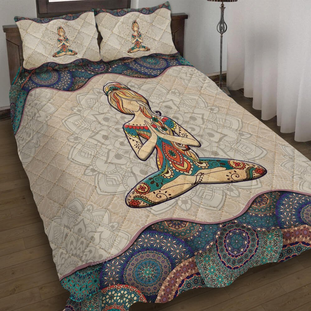 Yoga Mandala Quilt Bedding Set