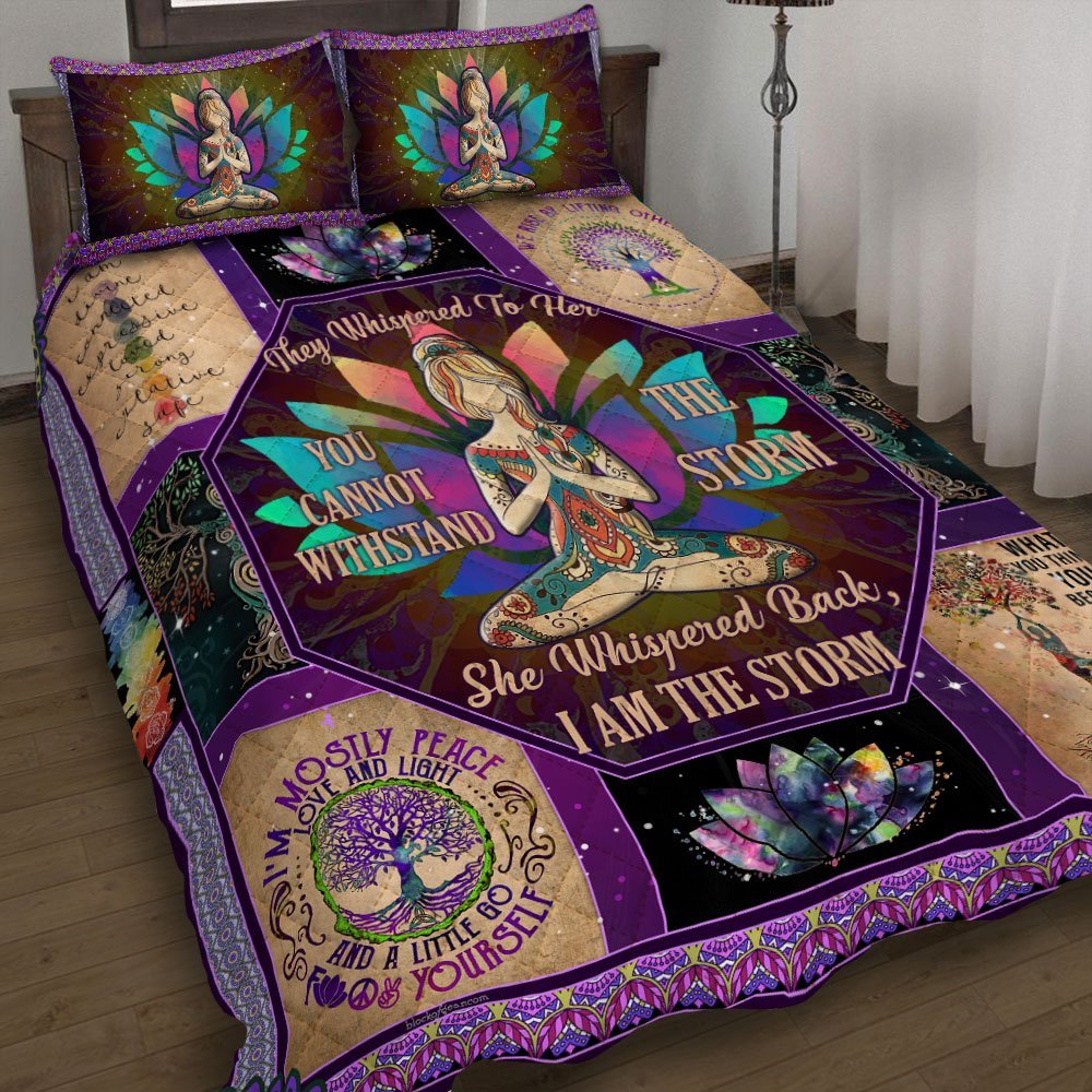 Yoga Queen Mandala Quilt Bedding Set