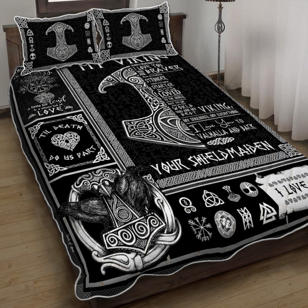 You Are My Best Viking From Your Shieldmaiden Quilt Bedding Set