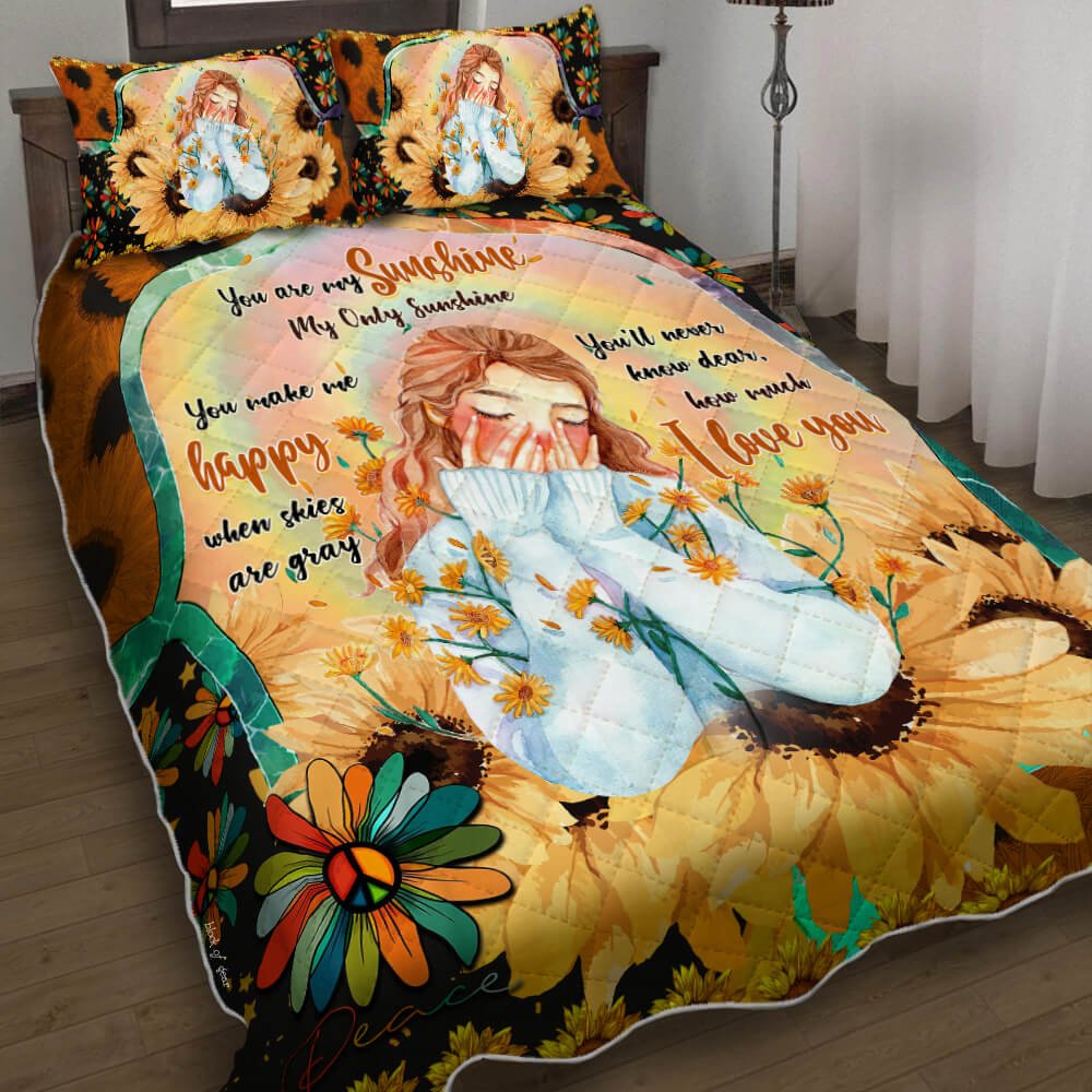 You Are My Sunshine Quilt Bedding Set