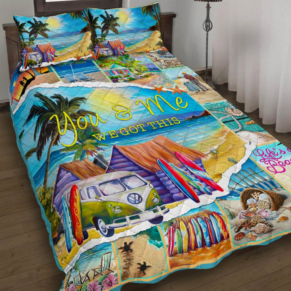 You Me Beach Quilt Bedding Set