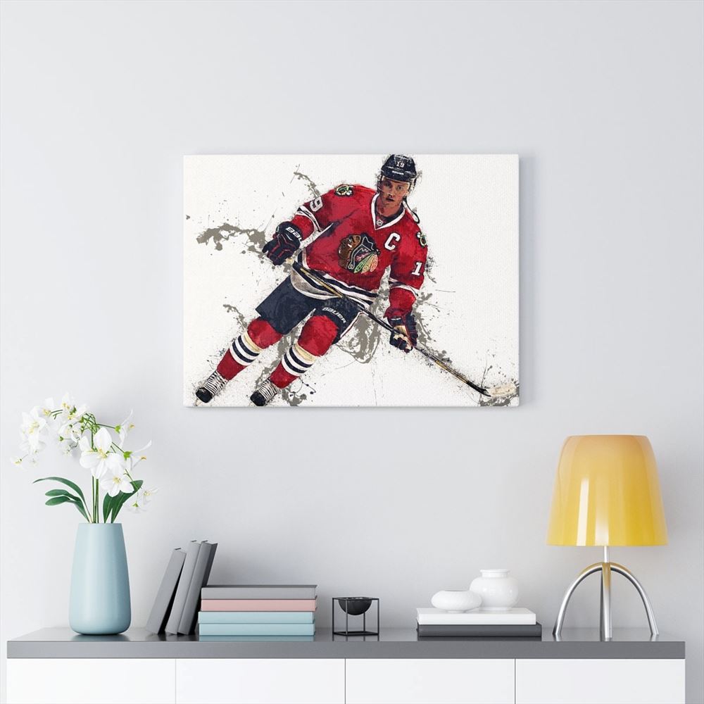 Jonathan Toews Poster Chicago Blackhawks Print Canvas Wrap 2