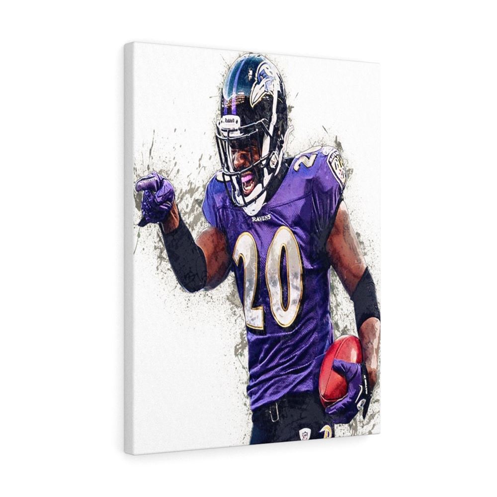 Ed Reed Poster Baltimore Ravens Gallery Canvas Wrap Man 2