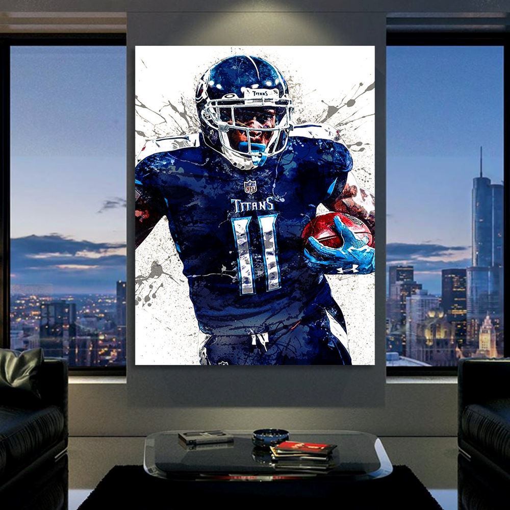 Aj Brown Poster Tennessee Titans Canvas Wrap Man Cave 2