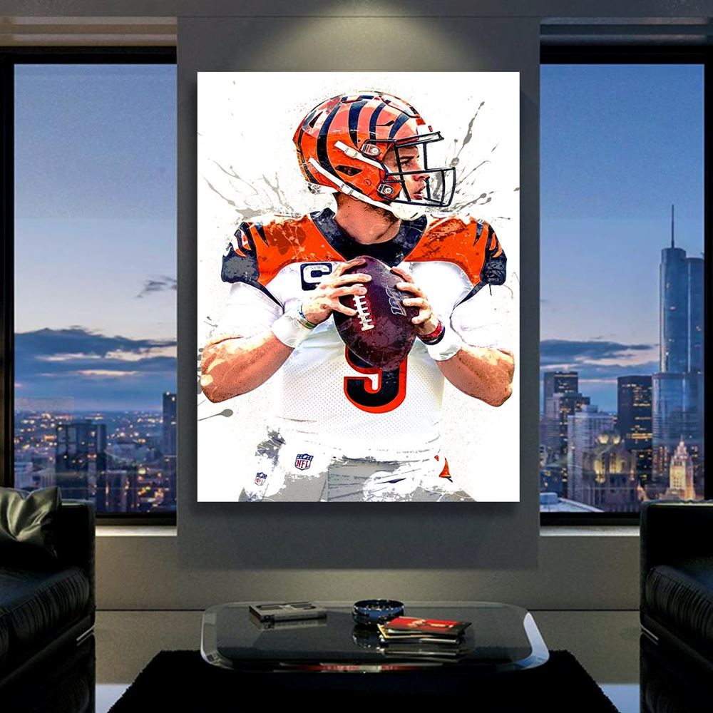 Joe Burrow Poster Cincinnati Bengals Gallery Canvas Wrap 2